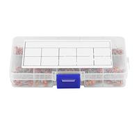 Tbest Kit Assorti de Condensateurs en Céramique Monolithiques de 500 Pièces, 10 Valeurs 50V 10Pf-680Pf pour Circuits électroniques, Projets de Bricolage, Conception Compacte à Haute capacité