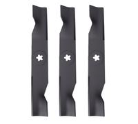 Tbest Lames de Tondeuse, Jeu de Lames à Haute Levée, 3 Pièces, Plateau de 121,92 Cm, Trou Central étoile à 5 Pointes, for Z248F YTH2348 YTH24V48 YTH23V48