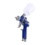 Tbest Mini Pistolet Pulvérisateur à Air, Buse de 0,8 Mm, Alimentation par | Pneumatique, Aiguille et Buse en Acier Inoxydable, Utilisation de Modélisme et D,Atelier, Filetage Mâle 1,4 Pouce, Godet