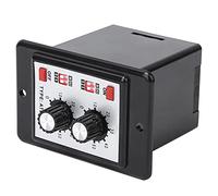 Tbest Minuterie à Relais Double avec Réglage 6S-60M (DC12V) | Boîtier en plastique durable, étanche à l\'eau et à la poussière, adapté aux applications d\'automatisation et de