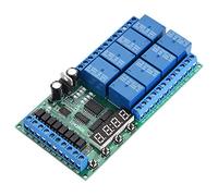 Tbest Module de Relais de Commutation Multifonction à Temporisation 12V 8CH | Déclenchement de canal indépendant, 6 modes fonctionnels, entrée d\'isolation optique