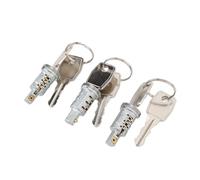 Tbest MTC6504 Kit de Barillet avec Clés - Remplacement en Métal pour 90 110 130 - Ensemble de Porte Avant