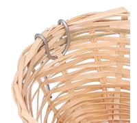 Tbest Nid D'oiseau en Bambou, Design Facile à Suspendre | Bambou naturel de haute qualité, Convient aux petits oiseaux, Tissé à la main, Multifonctionnel