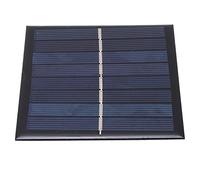 Tbest Panneau Solaire 1W 4V, Panneau de Charge Portable en Polysilicium Haute efficacité pour Bricolage Camping, Alimentation Extérieure, Téléphones et Petits Appareils
