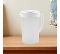 Tbest Pichet en Plastique avec Couvercle 2,7 L, Grande capacité, Pichet Froid pour thé, café, Haute Température, Vert foncé, Translucide, Coffre-fort pour Réfrigérateur (WHITE)