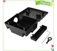 Tbest piège à rats Boîte à rats d'intérieur compacte, piège à souris, boîte à appâts avec serrure pour usage piscine ustensiles