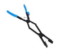 Tbest Pince à Long Bec pour Flexible, 445mm Conception Ergonomique | Mâchoires dentelées, Verrouillage à cliquet, Acier durable, Prise confortable