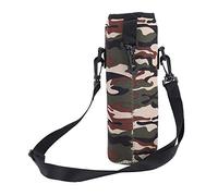 Tbest Porte-Bouteille Thermique 1l, Manchon en Néoprène avec Sangle, étui Anti-brûlure pour Sports de Plein Air, Randonnée, Gymnase, Camping