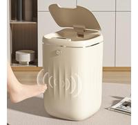 Tbest Poubelle Contact de 20 L avec Design élégant (Alimenté par pile) | Matériau PP de qualité supérieure, Activé par capteur, Entretien facile, Grande capacité, Accessoire de cuisine élégant