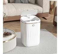 Tbest Poubelle Contact de 20 L avec Design élégant (Alimenté par pile) | Matériau PP de qualité supérieure, Activé par capteur, Entretien facile, Grande capacité, Accessoire de cuisine élégant