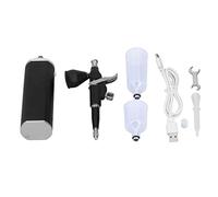 Tbest Rechargeable Airbrush Set, 30Psi Power Efficiency | Alliage d\'aluminium, chargement USB, autonomie de 1 heure, poignée ergonomique, comprend un compresseur, un compte-gouttes