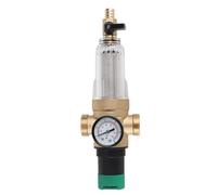 Tbest Réducteur de Pression D'eau avec Manomètre, Adaptateur 3/4 Pouce | Construction en laiton, filtre en acier inoxydable 304, réglage précis de la pression, installation facile, adapté à un