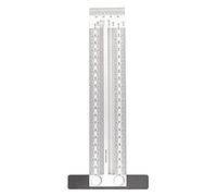 Tbest Règle de Trou de Type T de Haute Précision, Outil de Traçage pour le Travail du Bois en Acier Inoxydable, Jauge de Marquage de 200 Mm/300 Mm/400 Mm avec une Précision de 0,25 Mm pour