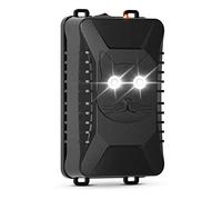 Tbest Répulsif Animal sous Capot à Ultrasons et Lumière Stroboscopique | Dissuasif pour Rongeurs, Boîtier ABS, 18kHz à 36kHz, Usage Voiture Camion SUV Garage, 3 Options D'alimentation, Câble USB