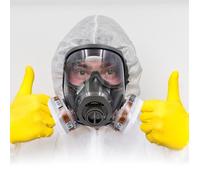 Tbest Respirateur de sécurité Respirateur à gaz intégral 6800 anti-poussière Gel de silice bouche-moufle couverture élevée