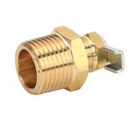 Tbest Robinet de Vidange de Chauffe-eau VR 1/2 Po NPT Laiton | Preuve de fuite, facile à installer, laiton haute résistance, camping-car, remorque