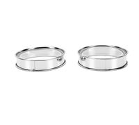 Tbest Rond 10cm Acier Inoxydable | Conception à double rouleau, matériau, facile à entretenir, idéal pour les desserts, usage professionnel et domestique