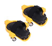 Tbest Roulettes de Genouillères avec Roues pour Sol Construction | Coque en ABS, doublure douce, coussin d\'agenouillement coulissant, sangles universelles, installation de carrelage