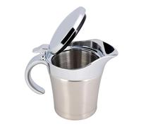 Tbest Saucière en Acier Inoxydable 304, Pichet à Sauce Thermique isolé à Double Paroi de 750 Ml avec Couvercle, Bec Anti-goutte pour Sauce Chaude, Liquides Froids, Service de Table à Manger (Petit
