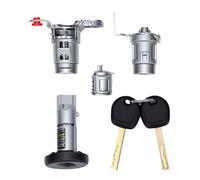 Tbest Set de Serrure de Porte Conducteur Avant Gauche avec 2 Clés, Barillets, Remplace 13590041 pour ATS 2013-2019, CT6 2016-2024, HD 2015-2024