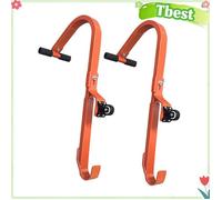 Tbest stabilisateur d'échelle en acier Crochet de Toit D'échelle Stabilisateur D'échelle Droit en Acier quincaillerie escabeau