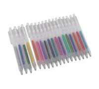Tbest Stylo Gel Pailleté, Set de 18 Couleurs, Pointe 1,0mm | Couleurs vives, encre fluide, convivial, design rétractable.