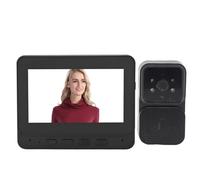Tbest Système D'interphone Vidéo sans Fil, Système D'interphone Vidéo WiFi sans Fil, Caméra de Sonnette Vidéo 1080P avec Moniteur, Audio Bidirectionnel, Vision Nocturne Infrarouge 2,4