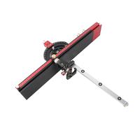Tbest Table Saw Miter avec Rallonge de Guide | 13 butées d\'angle, alliage d\'aluminium, butée fine, compatible avec scies à table, scies à ruban