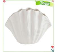 Tbest Vase nordique en forme d'anneau Vase En Céramique Coquillage Fleurs Séchées Vases Faits Main Pour La Décorat ] deco soliflore