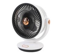 Tbest Ventilateur de Bureau USB, Circulation D'air Oscillante à 4 Vitesses | Veilleuse douce, conception portable, contrôle intelligent par application, fonctionnement silencieux