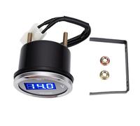 Tbest Voltmètre Numérique, Jauge de Tension, 8-30V Affichage LED Bleu 52mm Filetage M5, for Voiture