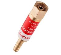 TC TECHNIC - Dispositif Anti-Retour de Flamme pour Acétylène - Protection Contre Le Retour de Flamme, À Monter Entre Le Brûleur Et Le Tuyau de Gaz, Raccord 3/8"LH-9mm, ZAF-02A Sec