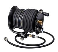 TC TECHNIC Enrouleur de Tuyau ŕ Haute Pression - Avec Tuyau DN8 - Diamčtre 8 mm - 30 m - Kit d'ensemble - Tresse en Acier - Compatible avec Karcher et Krenzle - Fil M22x1,5