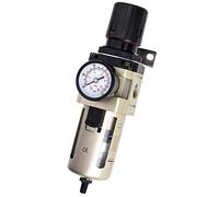 TC TECHNIC Filtre à Air avec Réducteur Pression de Service Maximale 10 bar Empêche Rouille d'Endommager Tuyau Débit d'Air Maximal 4000 l/min Filetage 1/2" (~19 mm) Purge d'Eau Automatique