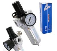 TC TECHNIC Filtre Régulateur de Pression d'Air Compresseur 1/2" Filtre à air comprimé