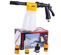 TC TECHNIC Multifonctionnel Pistolet Pulvérisation Jardin pour Tuyau Pulvérisateur Mousse Pistolet À Eau 2 en 1