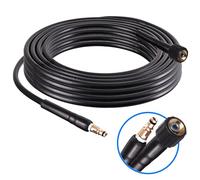 TC TECHNIC Tuyau d'Extension pour Nettoyeur Haute Pression - Tuyau de Rechange de 25 m - 200 Bar Compatible avec Karcher K2 K3 K4 K5 K6 K7 - Rallonge pour Karcher - M22x1.5 - Click Connect