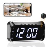 Tccbac 4K Horloge Mini Camera Espion sans Fil WiFi caméra de Surveillance | camera espion discrete, camera espion discrete, mini camera, flux temps réel, alertes mouvements, accès app, stockage SD