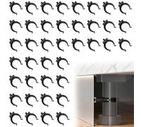 TCETCY Lot de 40 Fixation Plinthe Cuisine Attache Plinthe Cuisine Clips de Fxation Universels en ABS Clip de Fixations Pied Meuble Support de Plinthe Fixations Rapide pour Canapés, Tables et Armoires