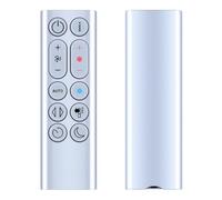 TCNOUMT Télécommande de ventilateur compatible avec Dyson HP04 HP05 HP06 HP07 HP09 Purificateur d'air, ventilateur chauffant, purificateur d'air, télécommande sans fil, non métallique, argent