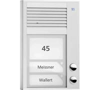 TCS AG TCS Audio Poste extérieur PAK02-EN 2 touches 1 rangée AP argent