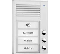 TCS AG TCS Audio Poste extérieur PAK03-EN 3 touches 1 rangée AP argent