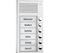 TCS AG TCS Audio Poste extérieur PAK06-EN 6 touches 1 rangée AP argent
