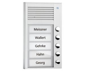 TCS AG TCS Audio Station extérieure PAK05-EN 5 touches 1-rang AP argent