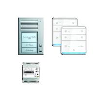 TCS PSC2320-0000 TASTA:pack Audio en saillie pour 2 unités d'habitation, avec station extérieure PAK 2 boutons de sonnette + haut-parleur ISW5010 + unité deBVS20