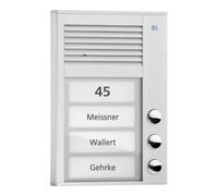 TCS AG TCS Audio Poste extérieur PAK03-EN 3 touches 1 rangée AP argent