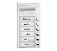 TCS AG TCS Audio Poste extérieur PAK06-EN 6 touches 1 rangée AP argent