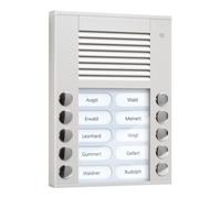 tcs TCS Tür Control Station audio extérieure 2 rangées 10 boutons AP argent PES10-EN/04 Quantité:1
