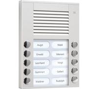 TCS Tür Control poste extérieur audio 2 rangées 10 touches AP argent PES10-EN/04