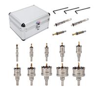 TCT Kit de scie cloche en carbure pour métal dur 10 pièces (16-54mm)